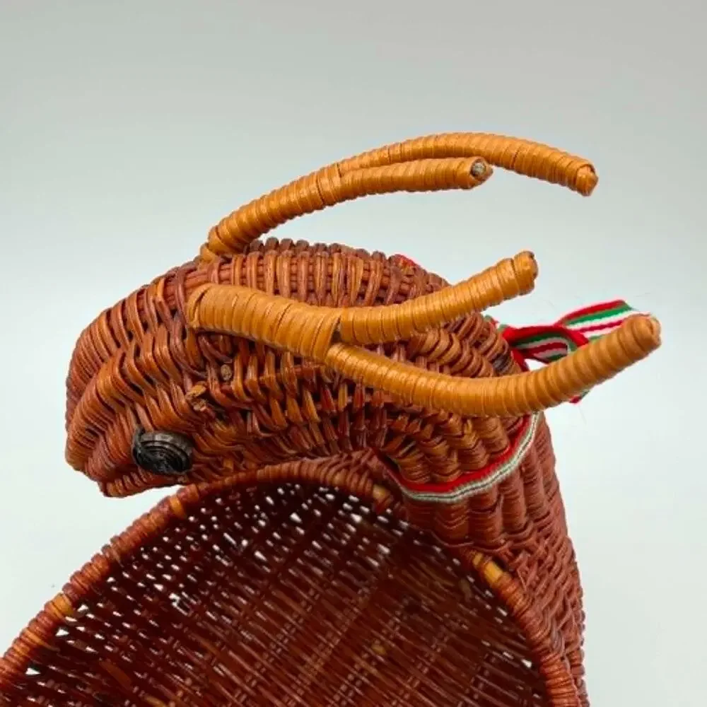 Christmas Vintage Wicker Reindeer 8